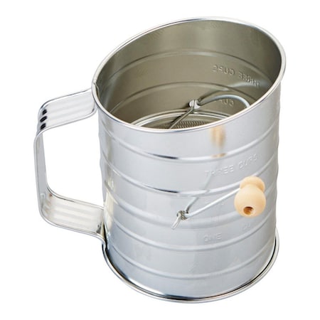 Homecare Products 3 Cup Cook Tin Sifter with Hand Crank HO3307151